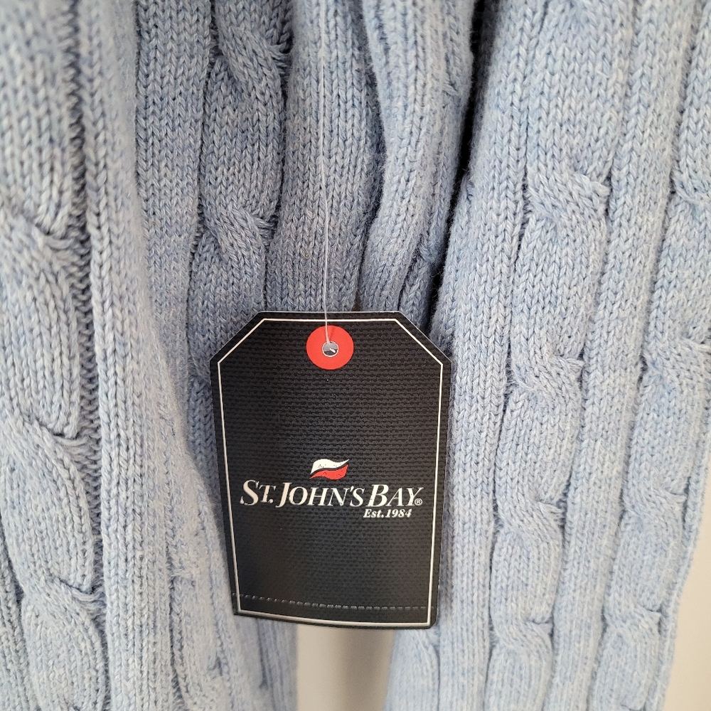 St. John's Bay Cable Knit Sweater Size XL - Picture 4 of 7